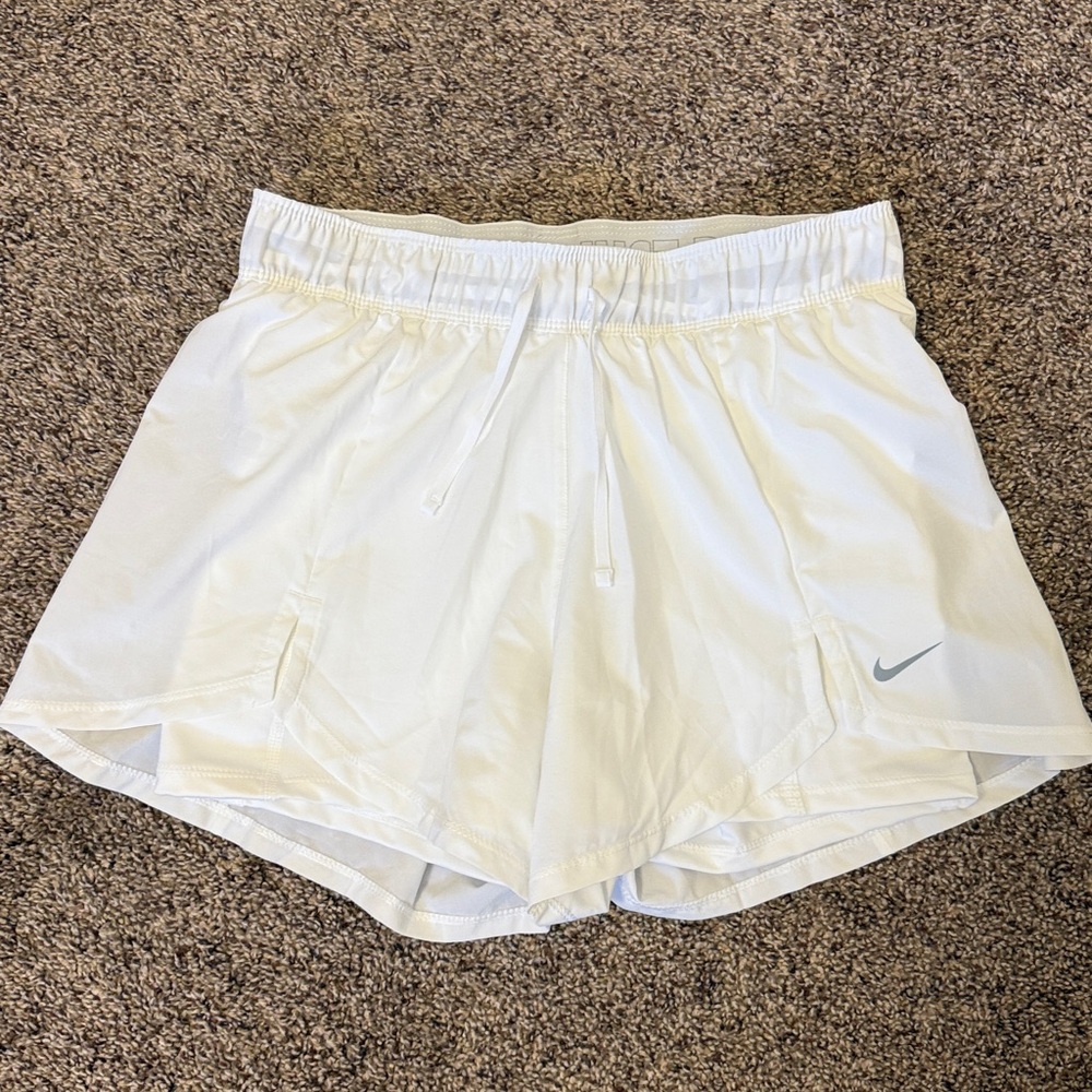 Nike White Sports Shorts